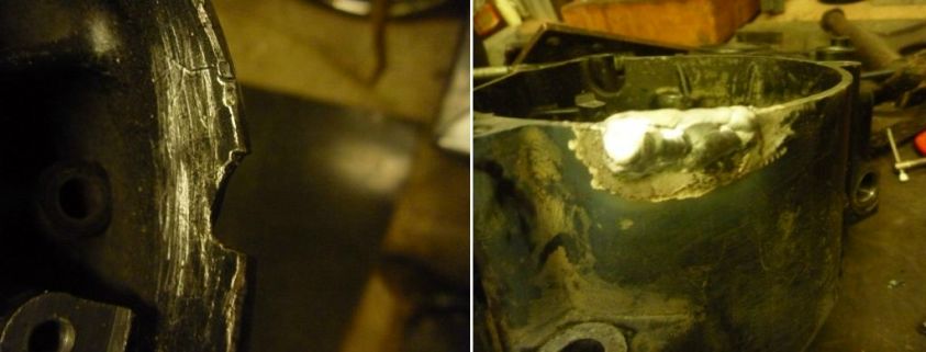 réparation carter cassé